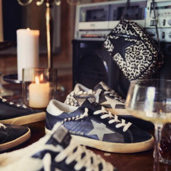 NEW! Golden Goose Superstar Stud Suede Low-Top Sneakers - Picture 4 of 9